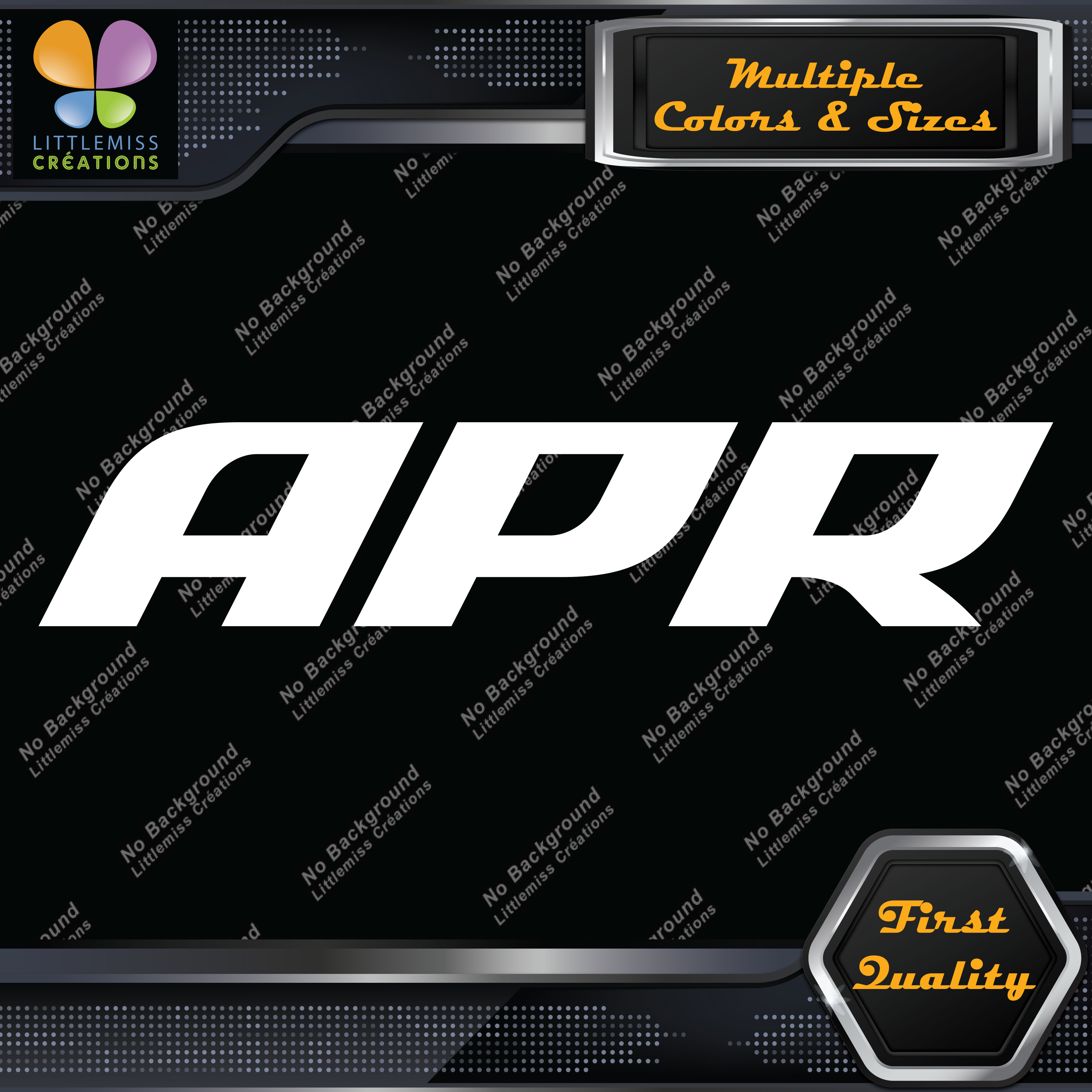 APR Performance Letters Only Cars JDM Tuning Racing Decals Stickers Vinyl