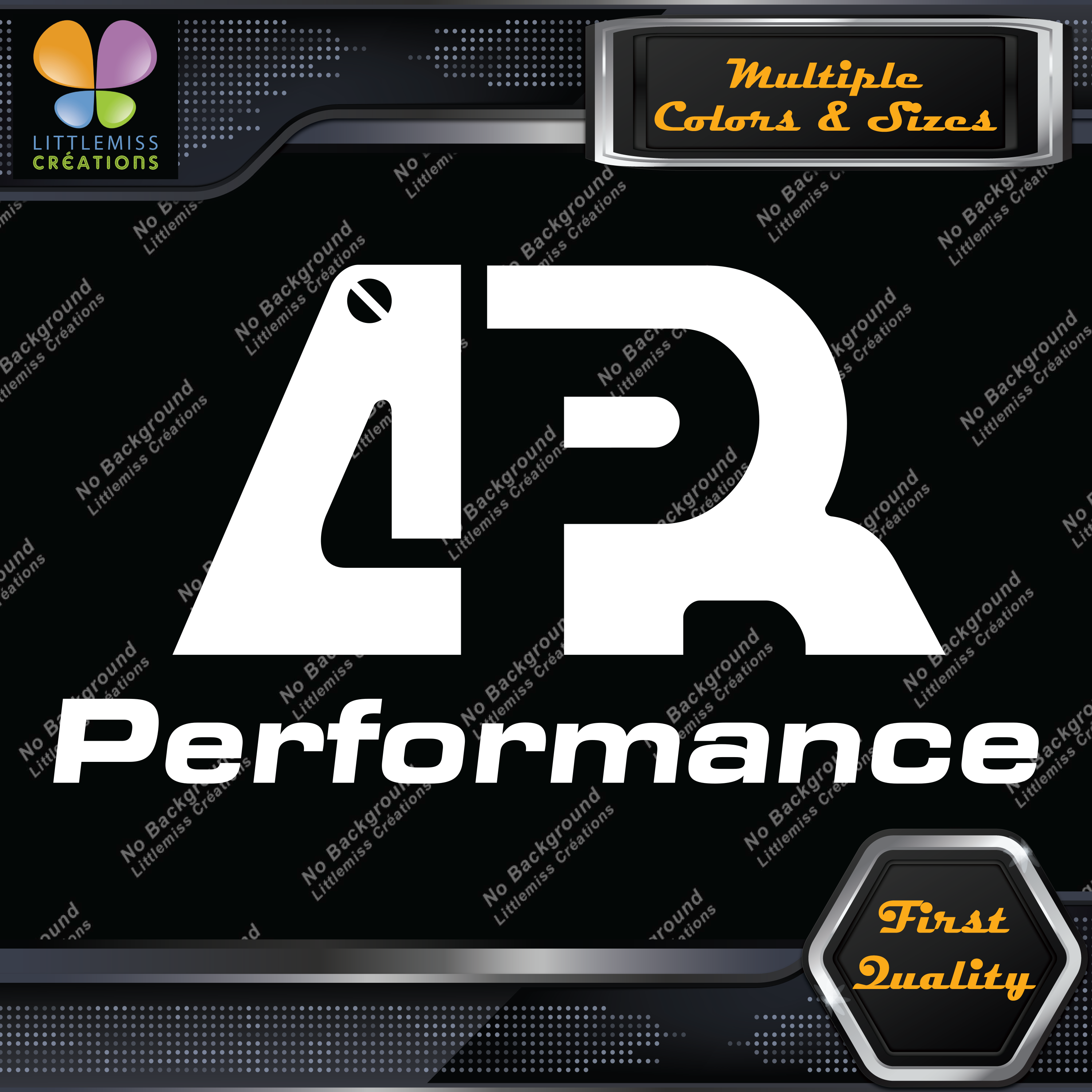 APR Performance Logo Over Name Cars JDM Tuning Racing Decals Stickers Vinyl